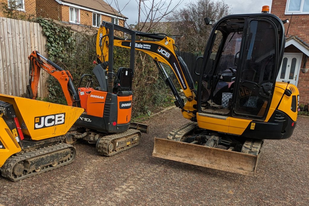 mini digger hire